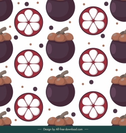 mangosteen pattern template flat repeating design