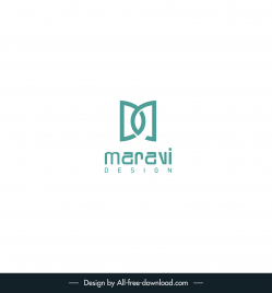 md design ideas logotype modern flat stylized texts sketch