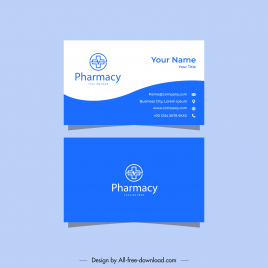 medical cross business card template flat bright elegant decor