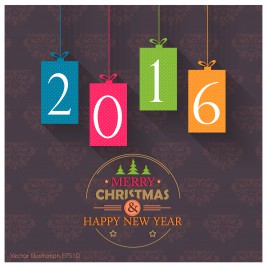 merry christmas and happy new year 2016