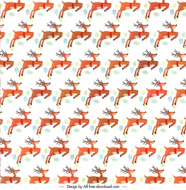 merry christmas pattern template dynamic repeating reindeers