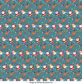 merry christmas pattern template repeating xmas elements