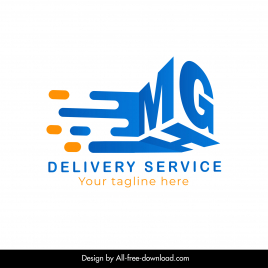 mhg logo template elegant modern 3d texts decor