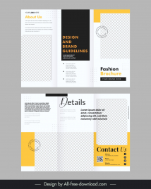 minimal brochure template elegant modern checkered