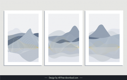 minimalist printable wall art abstract backdrop templates collection classic flat handdrawn