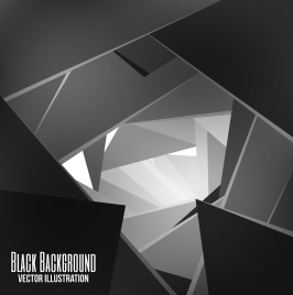 modern abstract background black white 3d geometric design