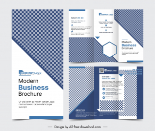 modern business brochure template elegant geometric decor