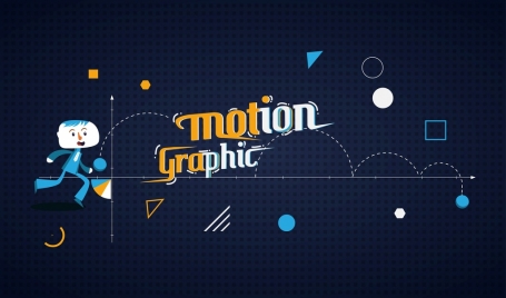 motion chart background human icon geometry decoration