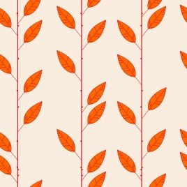 nature background repeating red leaves pattern decor