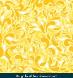 nature pattern template bright yellow abstract decor