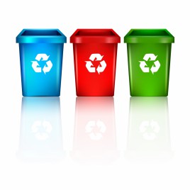 Object eco recycling trash vector art