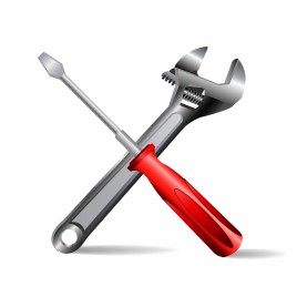 Object screwdriver wrench vector art