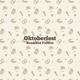 oktoberfest beer and wheat pattern
