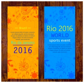 olympic rio de janeiro 2016 flyer design templates