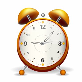 Orange Alarm Clock