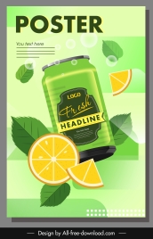 orange juice advertising poster colored flat dynamic sketch