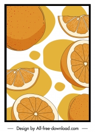 orange pattern retro handdrawn sketch
