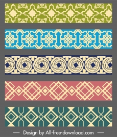 pattern elements templates elegant classical flat symmetric repeating