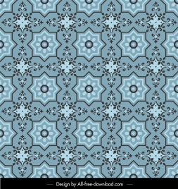 pattern template colored classical repeating symmetrical decor