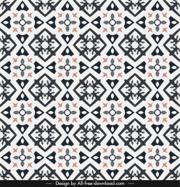 pattern template flat symmetrical repeating geometric shapes