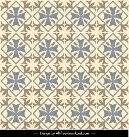 pattern template flat symmetrical retro decor