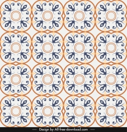 pattern template repeating classical symmetric shapes decor