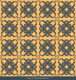 pattern template retro flat repeating symmetrical decor