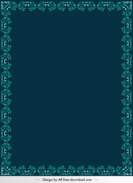 persian border template dark elegant symmetric design