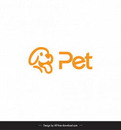 pet shop logo handdrawn dog text