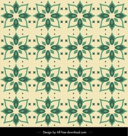 petals pattern template classical repeating sketch green design