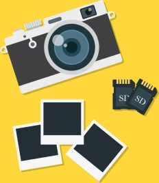photographing background camera memory cards pictures icons