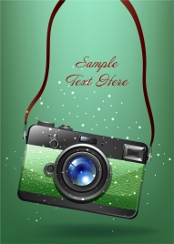 photography background camera icon colored sparking design