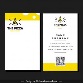 pizza restaurant business card template