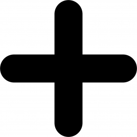 plus mark sign icon flat silhouette symmetric outline