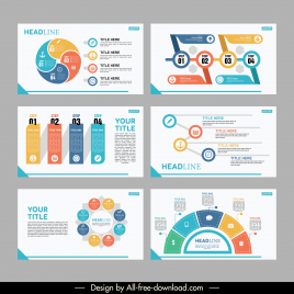powerpoint infographics templates collection elegant chart elements