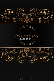 premium background symmetric curves elegant dark decor
