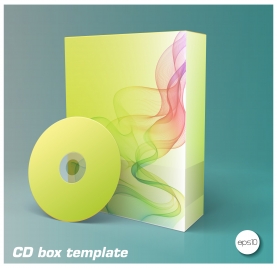 product box and cd templates