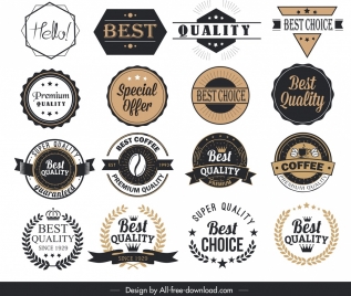product label templates classical geometric shapes design