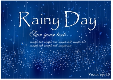 rainy day concept background