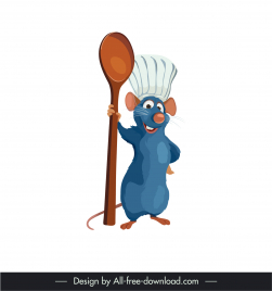 remy ratatouille icon cute stylized cartoon mouse sketch