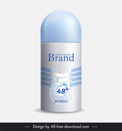 roll on deodorant bottle packaging template bright elegance