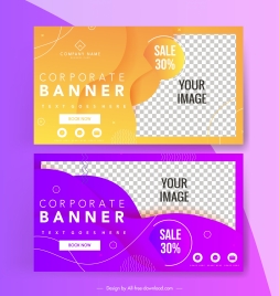 sale banner template sparkling modern colored checkered decor