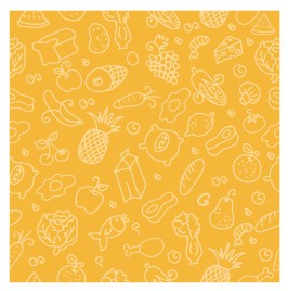 seamless pattern: food