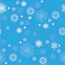 Seamless Sketched Snowflakes background