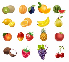 Set of Fruits