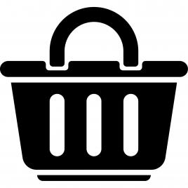 shopping basket sign icon flat silhouette geometric sketch
