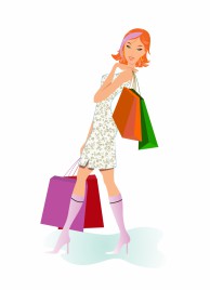 Shopping girl with  bags