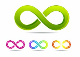 sleek style infinity symbols