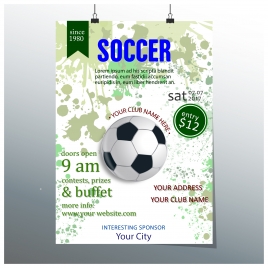 soccer ticket vector design with ball illustration