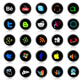 social network icons collection